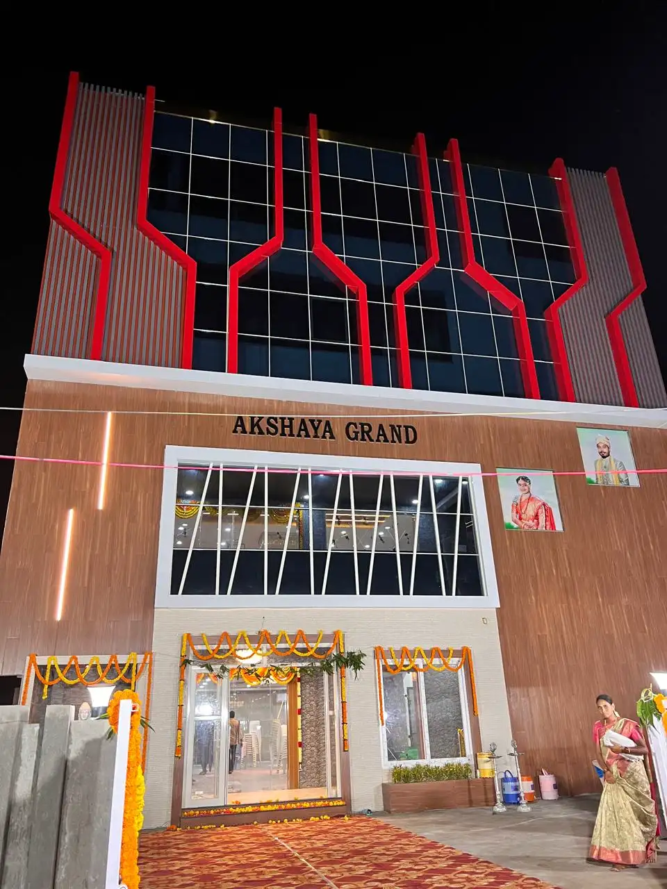 Akshaya Grand couple stage area